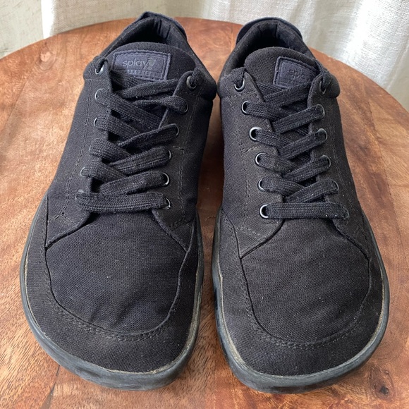 Splay Shoes - Black Canvas Splay Sneakers